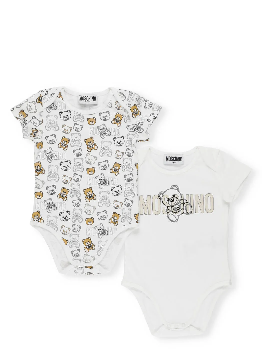 Moschino Kids Teddy Print Two-Pack Body Set
