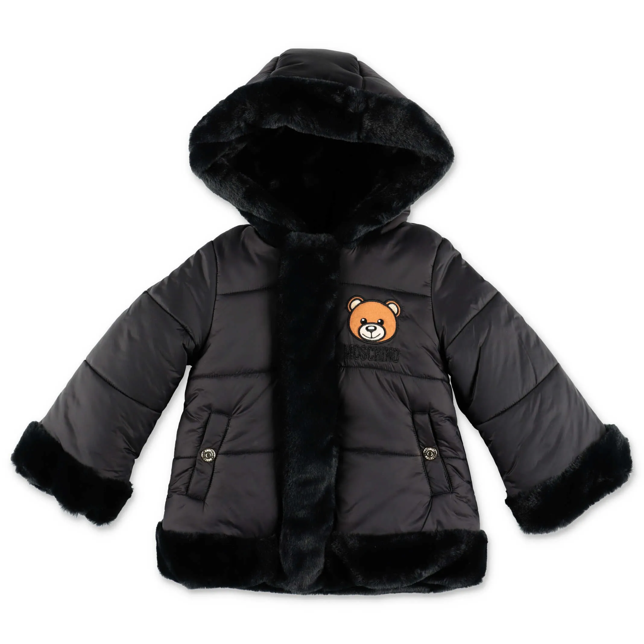 Moschino Kids Teddy Reversible Padded Coat
