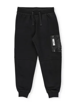 Moschino Kids Zip-Pocket Drawstring Track Pants
