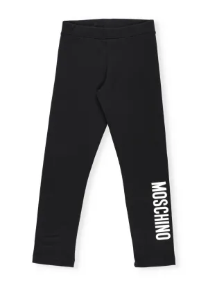 Moshino Kids Logo Printed Leggings
