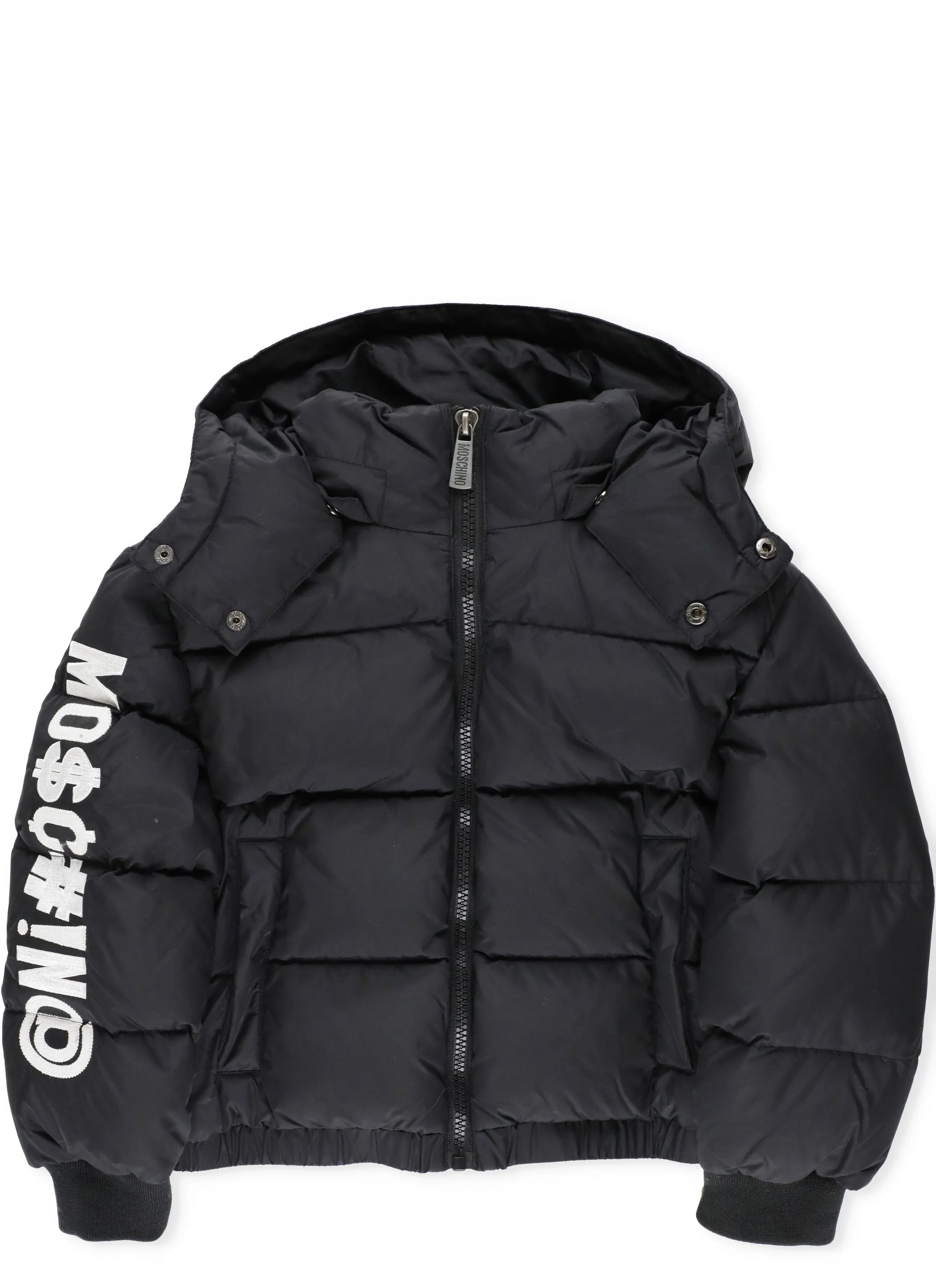 Moshino Kids Symbol Print Puffer Jacket