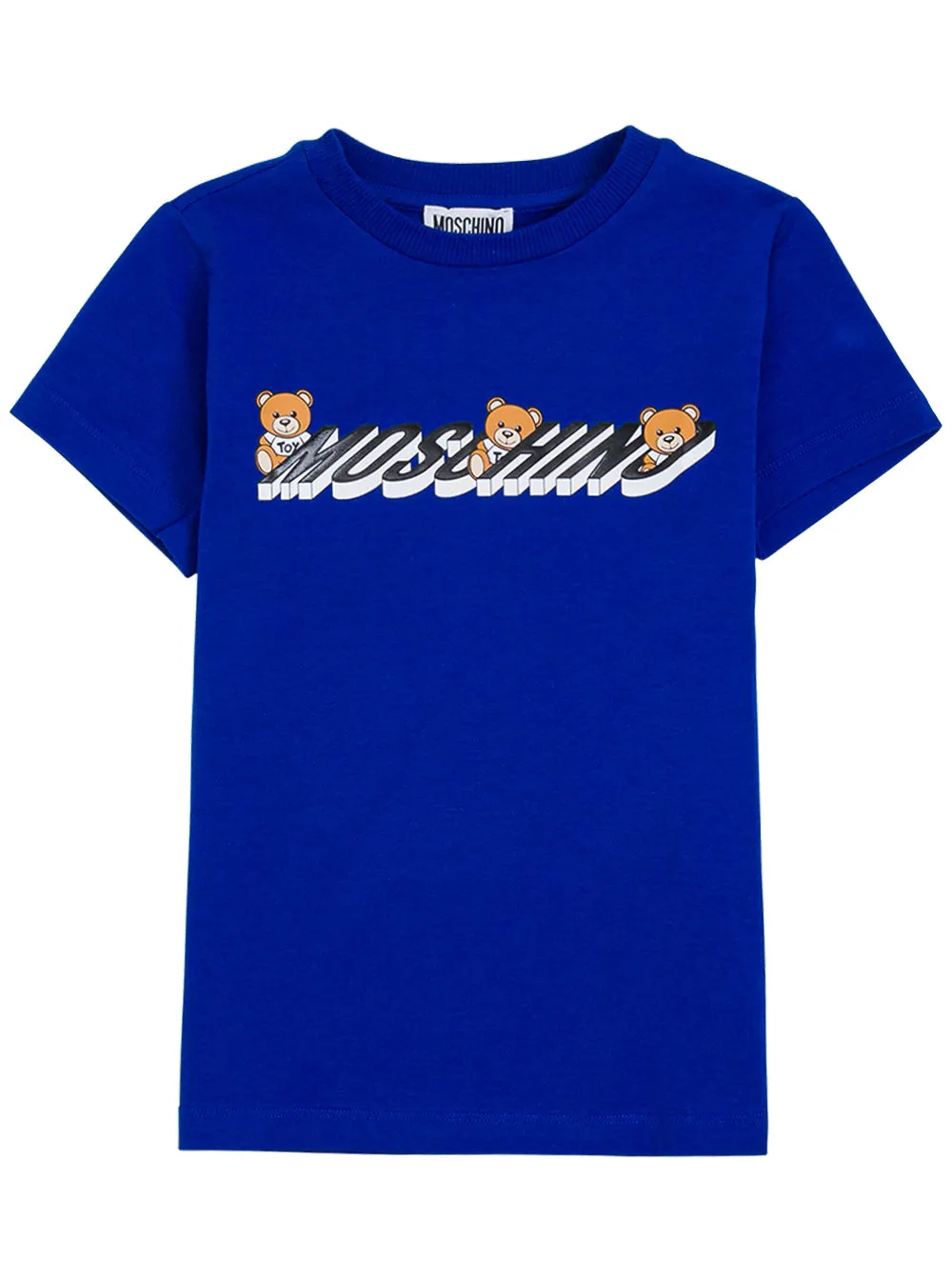 Moshino Kids Teddy Bear Logo Printed T-Shirt