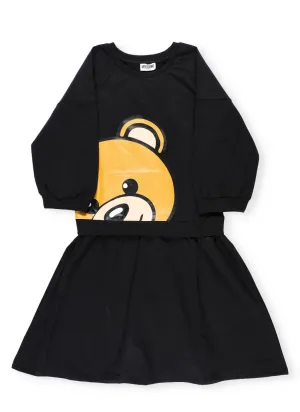 Moshino Kids Teddy Bear Printed Sweatshirt Dress