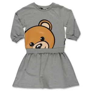 Moshino Kids Teddy Bear Printed Sweatshirt Dress