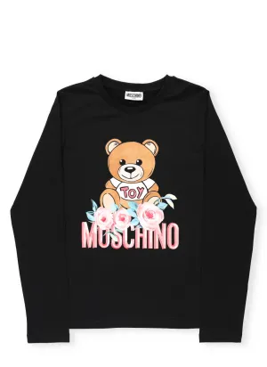 Moshino Kids Teddy Print Long-Sleeve T-Shirt