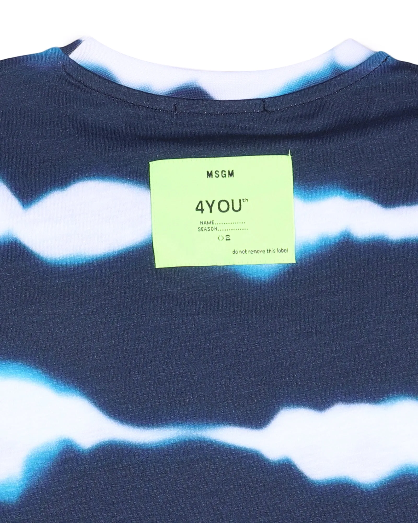 MSGM Kids Abstract Stripe Print T-Shirt