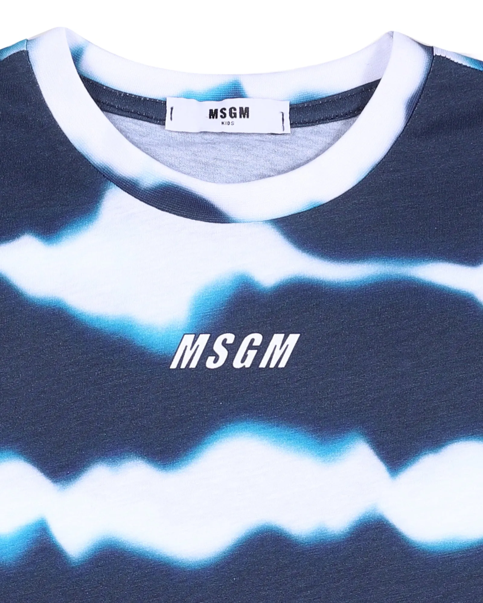 MSGM Kids Abstract Stripe Print T-Shirt