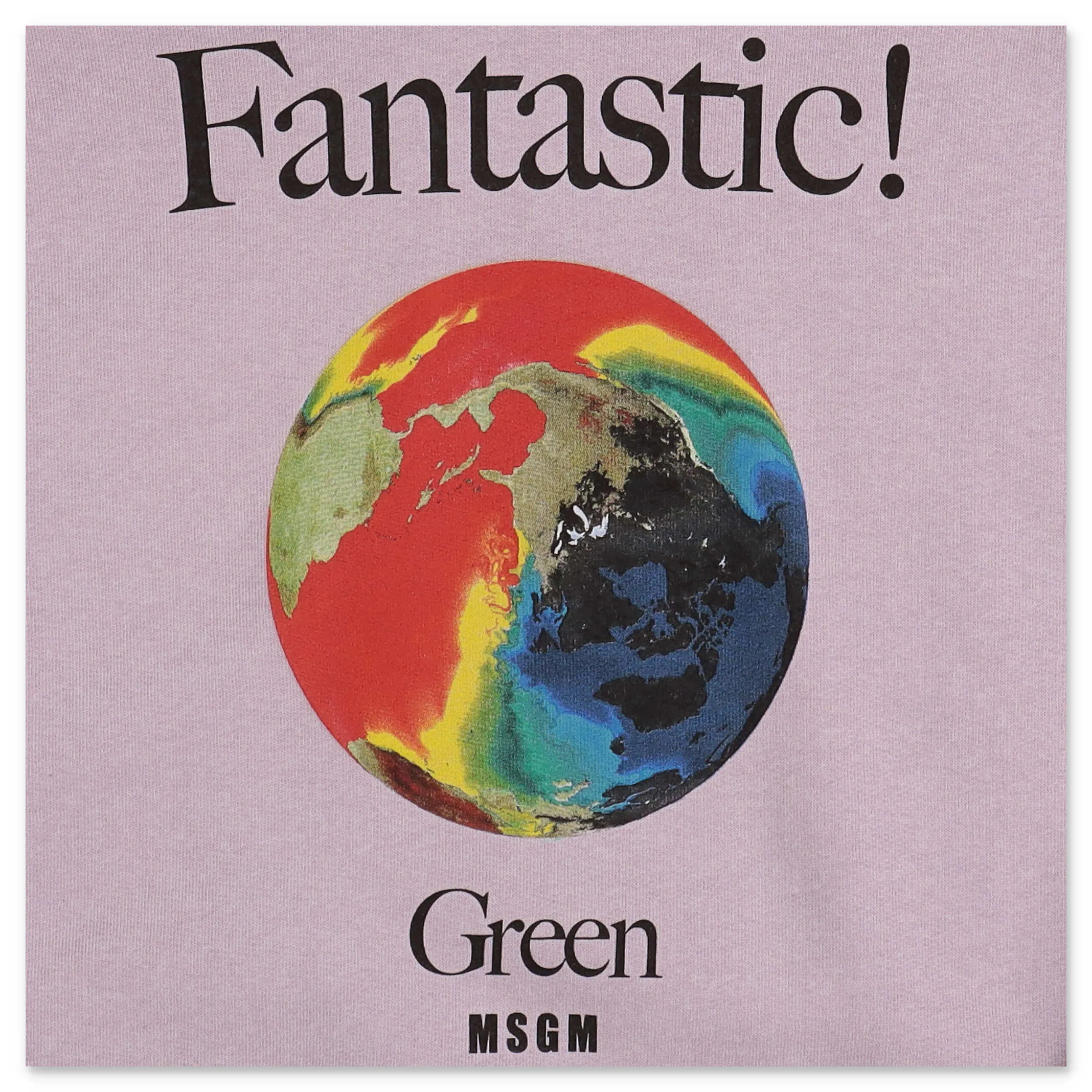 MSGM Kids Earth Print Hoodie