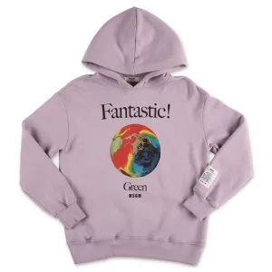 MSGM Kids Earth Print Hoodie