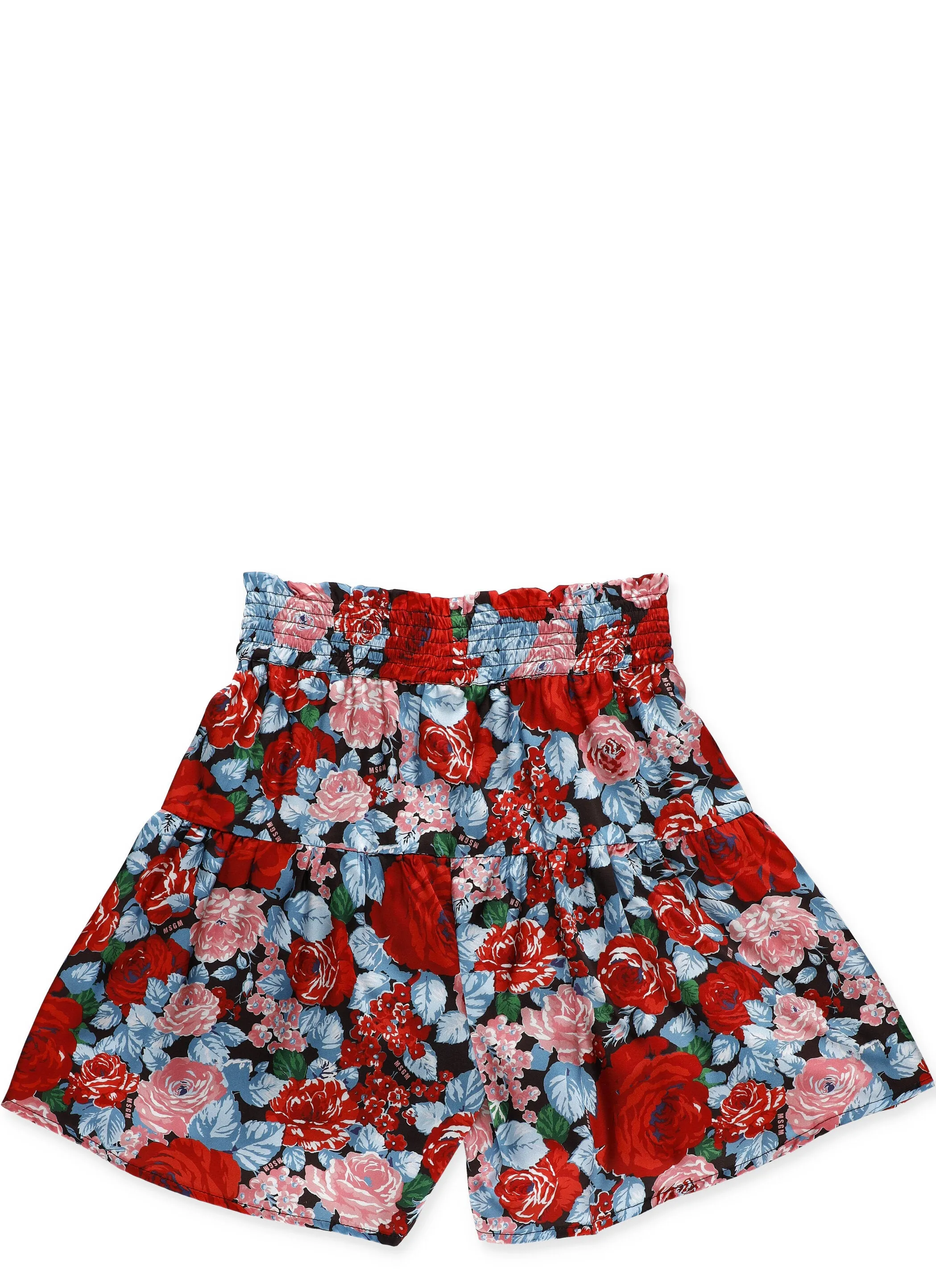 MSGM Kids Floral Print Shorts