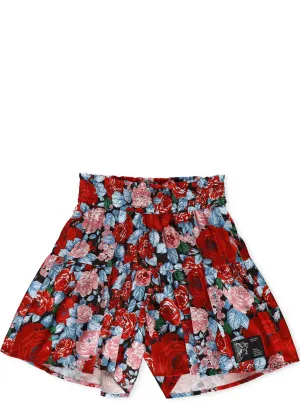 MSGM Kids Floral Print Shorts
