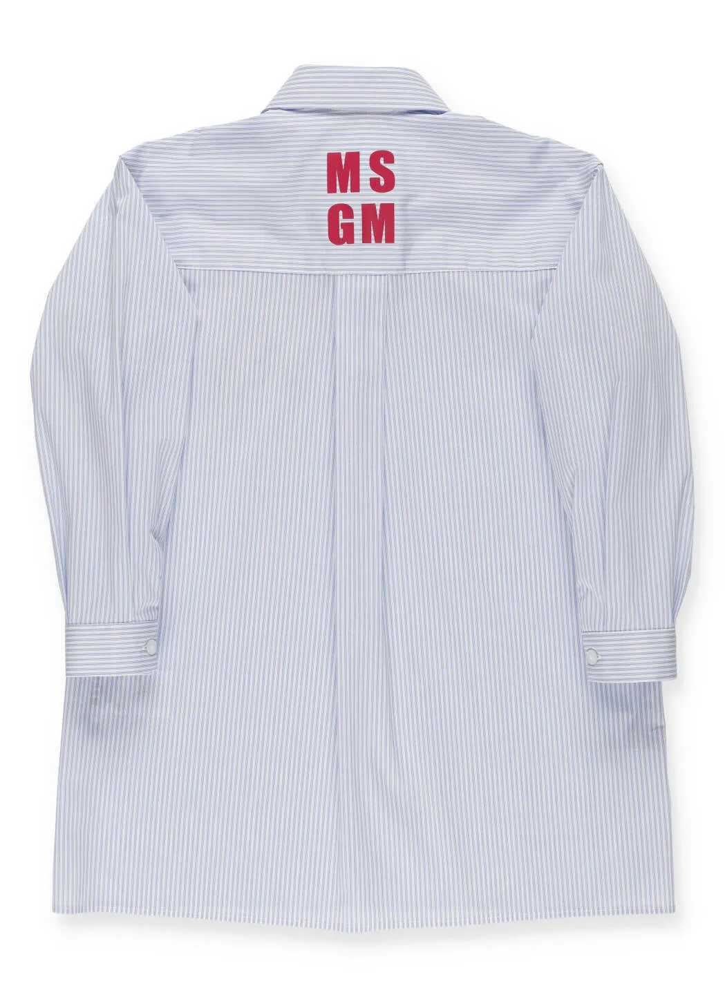 MSGM Kids Flower Patch Striped Shirt Dress