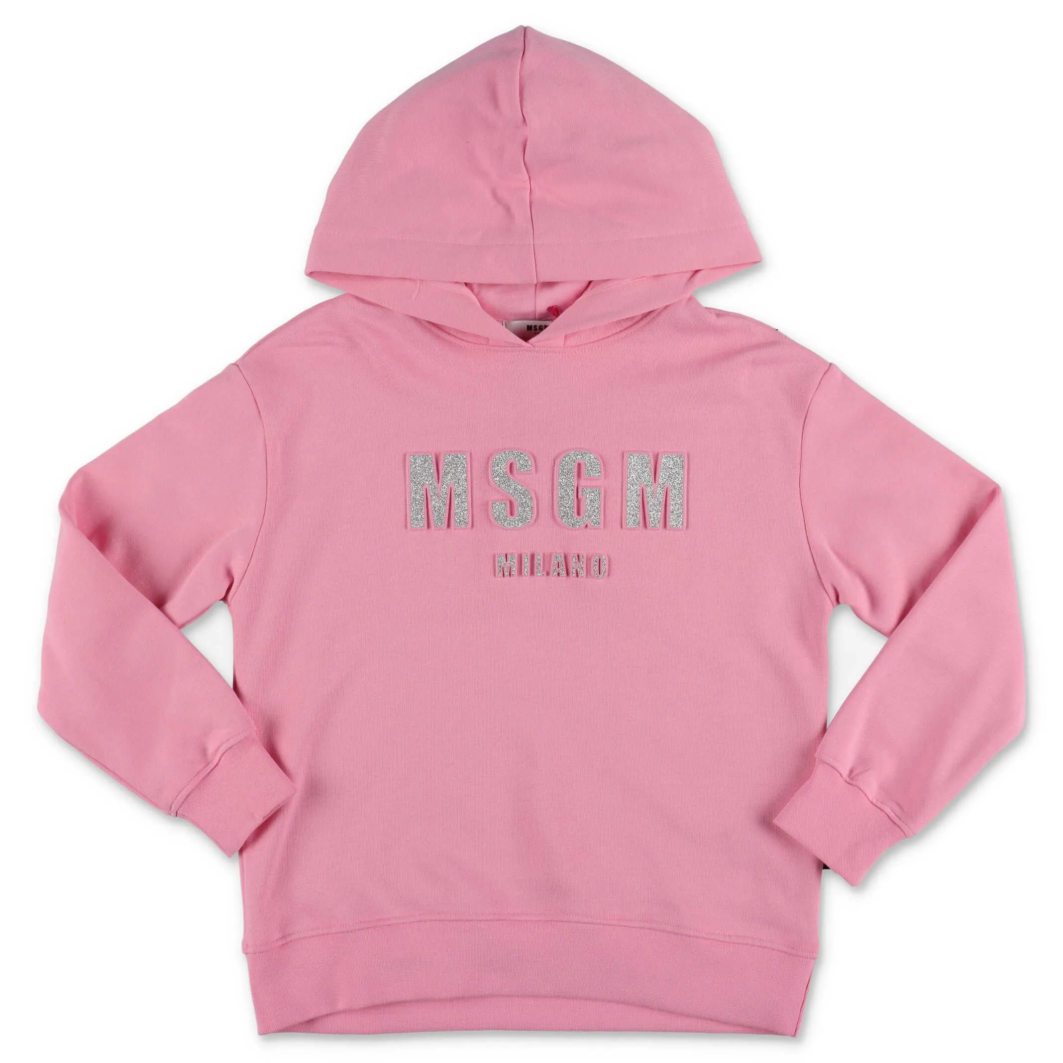 MSGM Kids Glittered Logo Hoodie