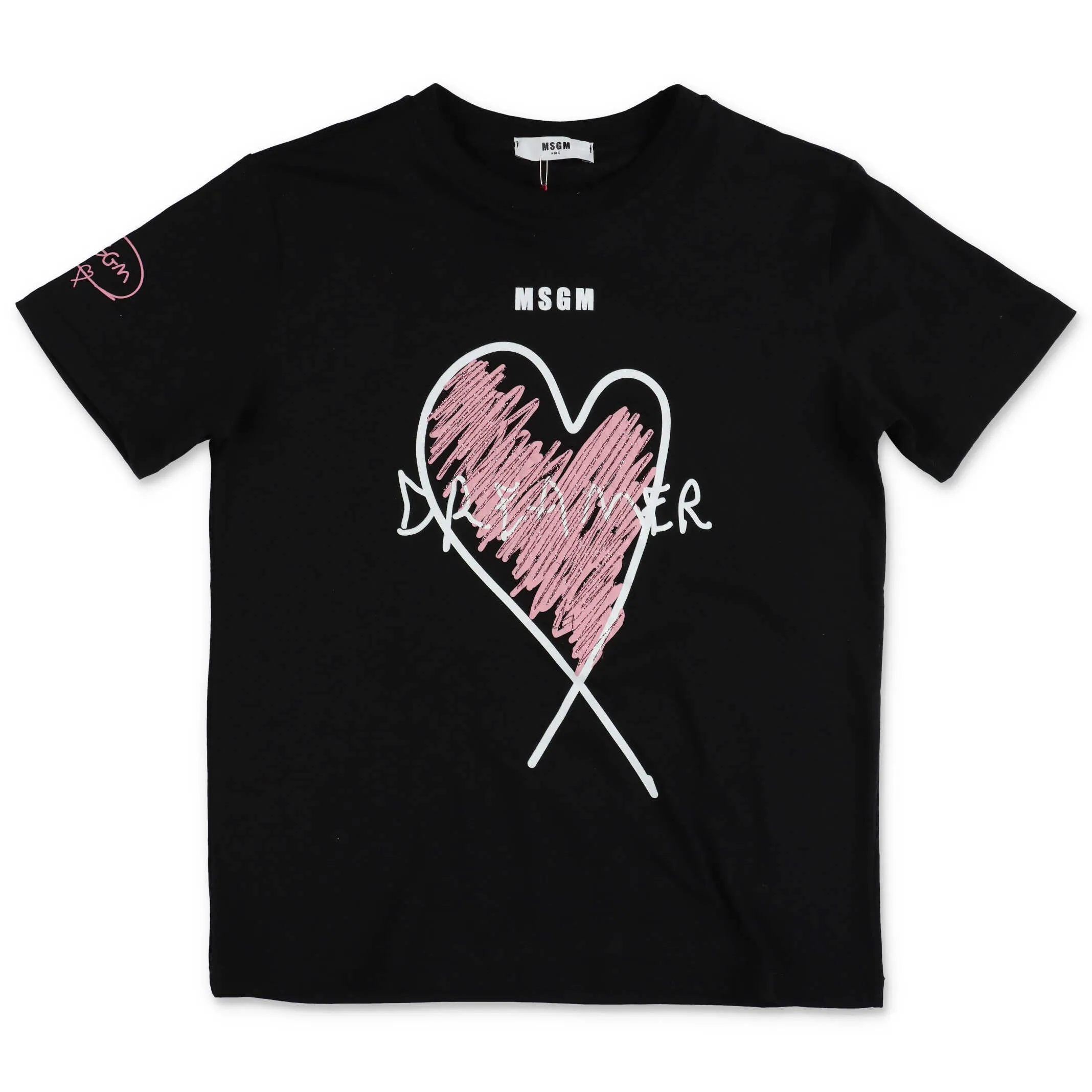 MSGM Kids Heart Printed T-Shirt