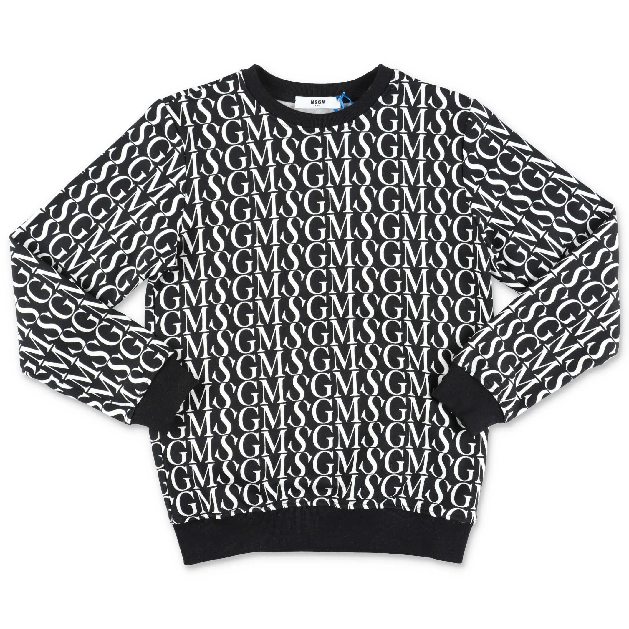 MSGM Kids Logo Allover Print Sweatshirt