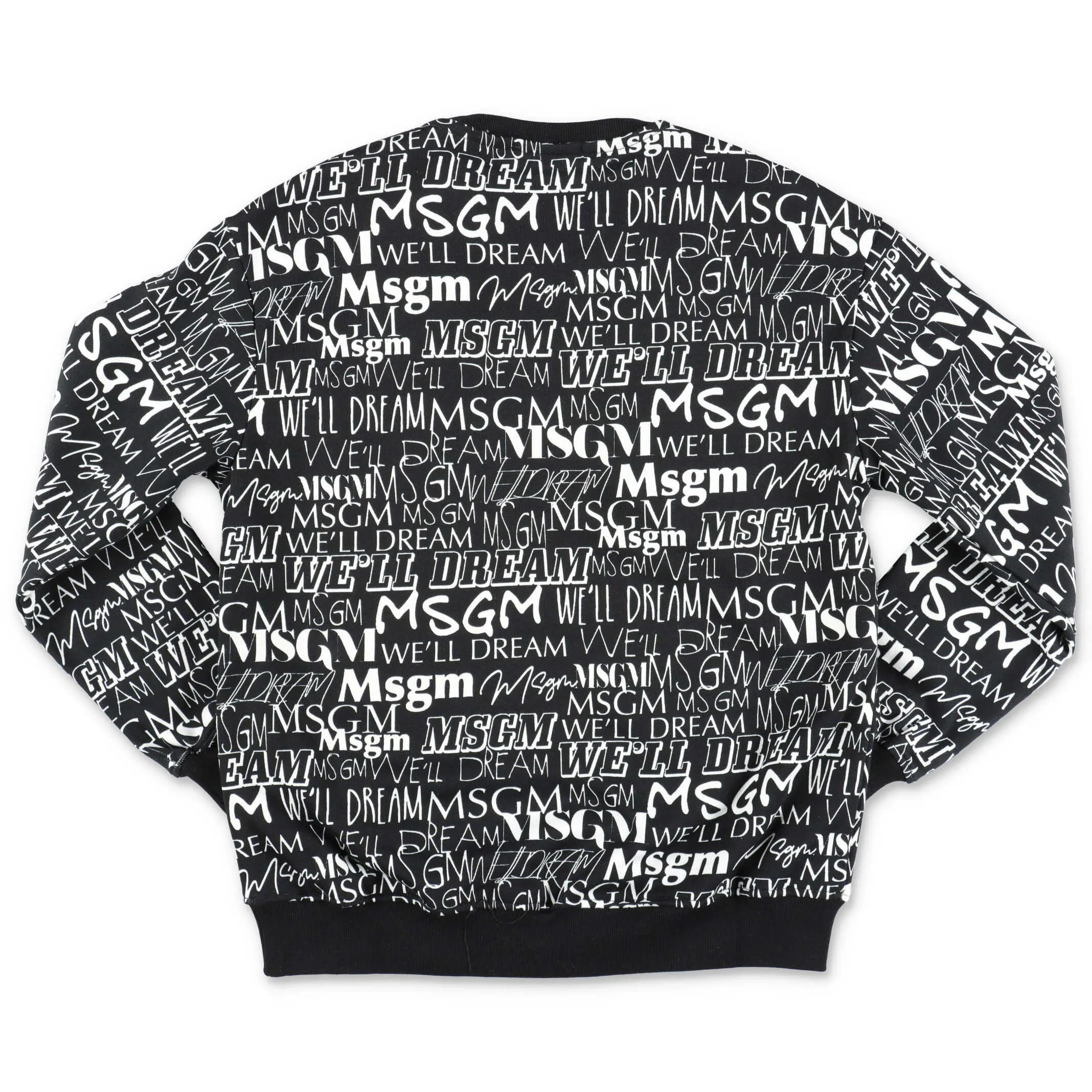 MSGM Kids Logo Allover Printed Sweatshirt