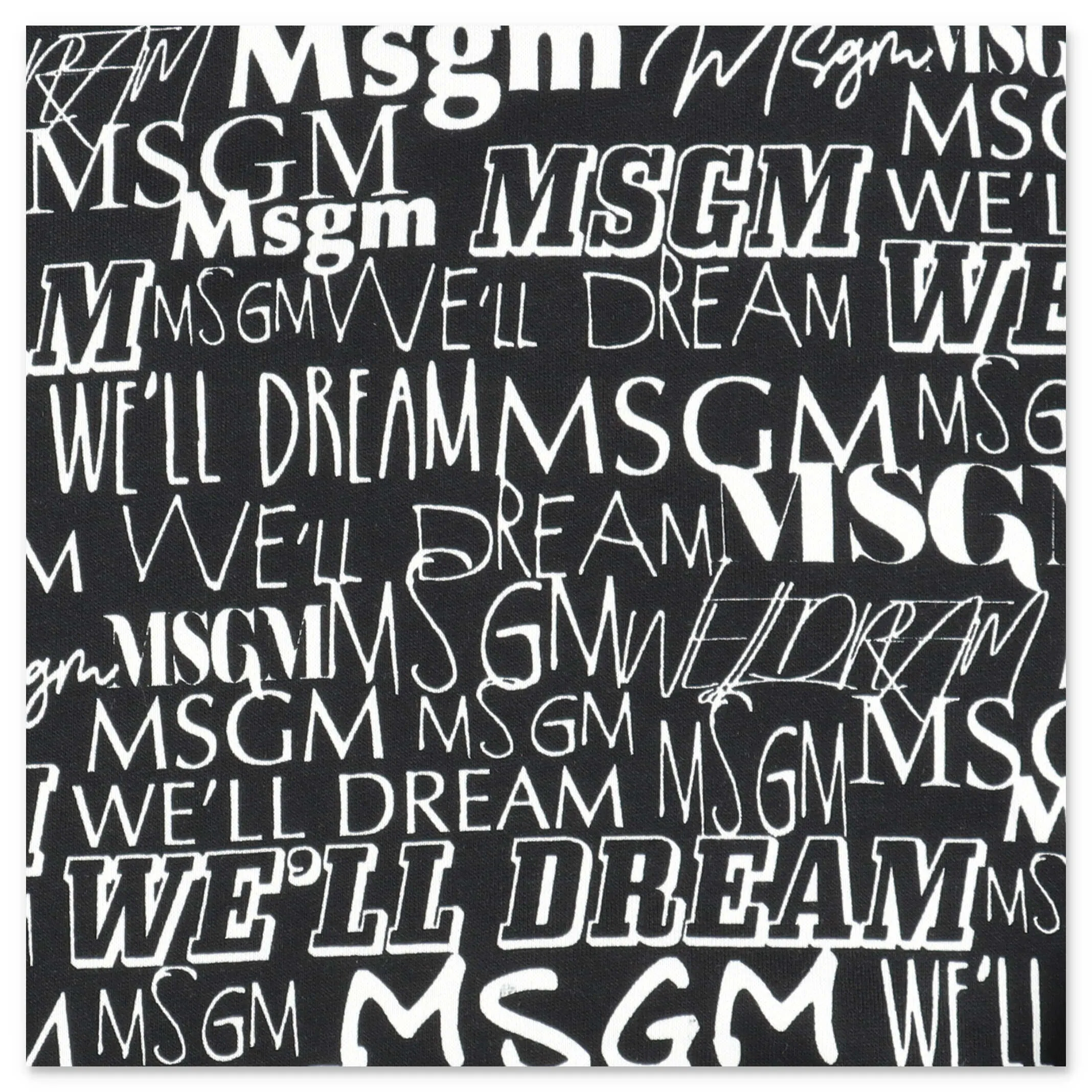 MSGM Kids Logo Allover Printed Sweatshirt