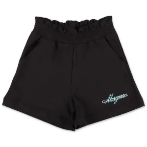 MSGM Kids Logo Embroidered Shorts