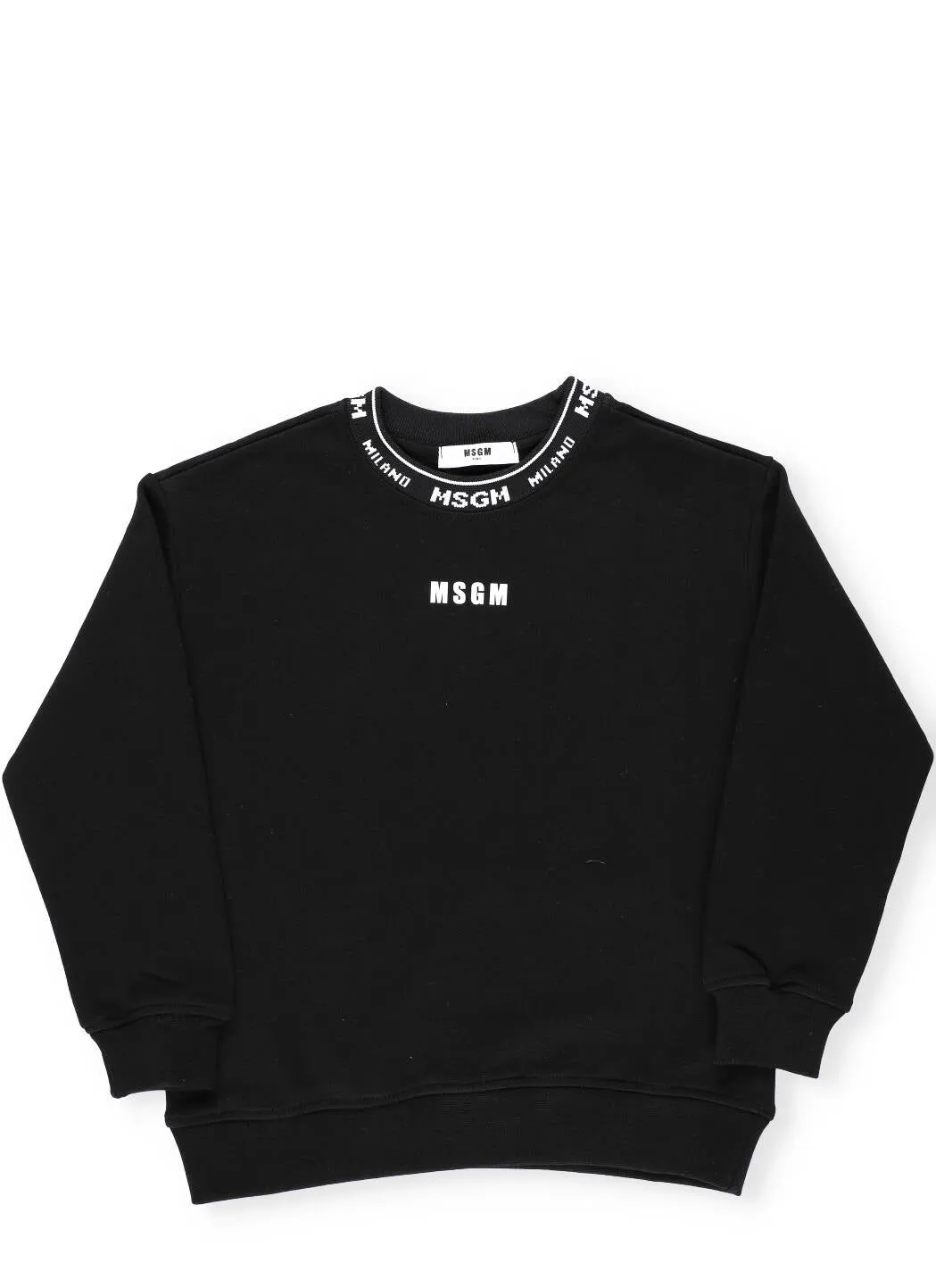 MSGM Kids Logo Print Crewneck Sweatshirt
