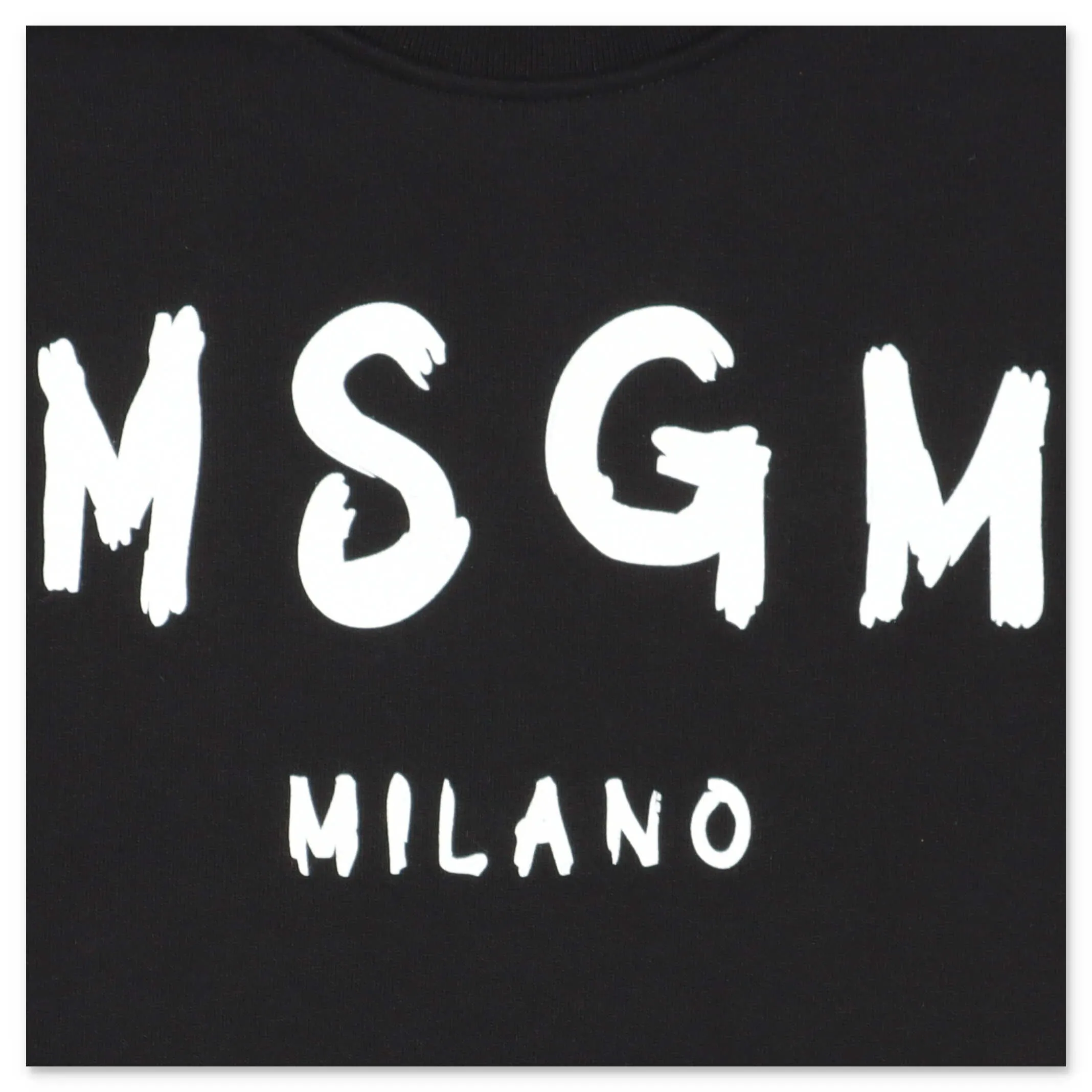 MSGM Kids Logo Print Crewneck Sweatshirt