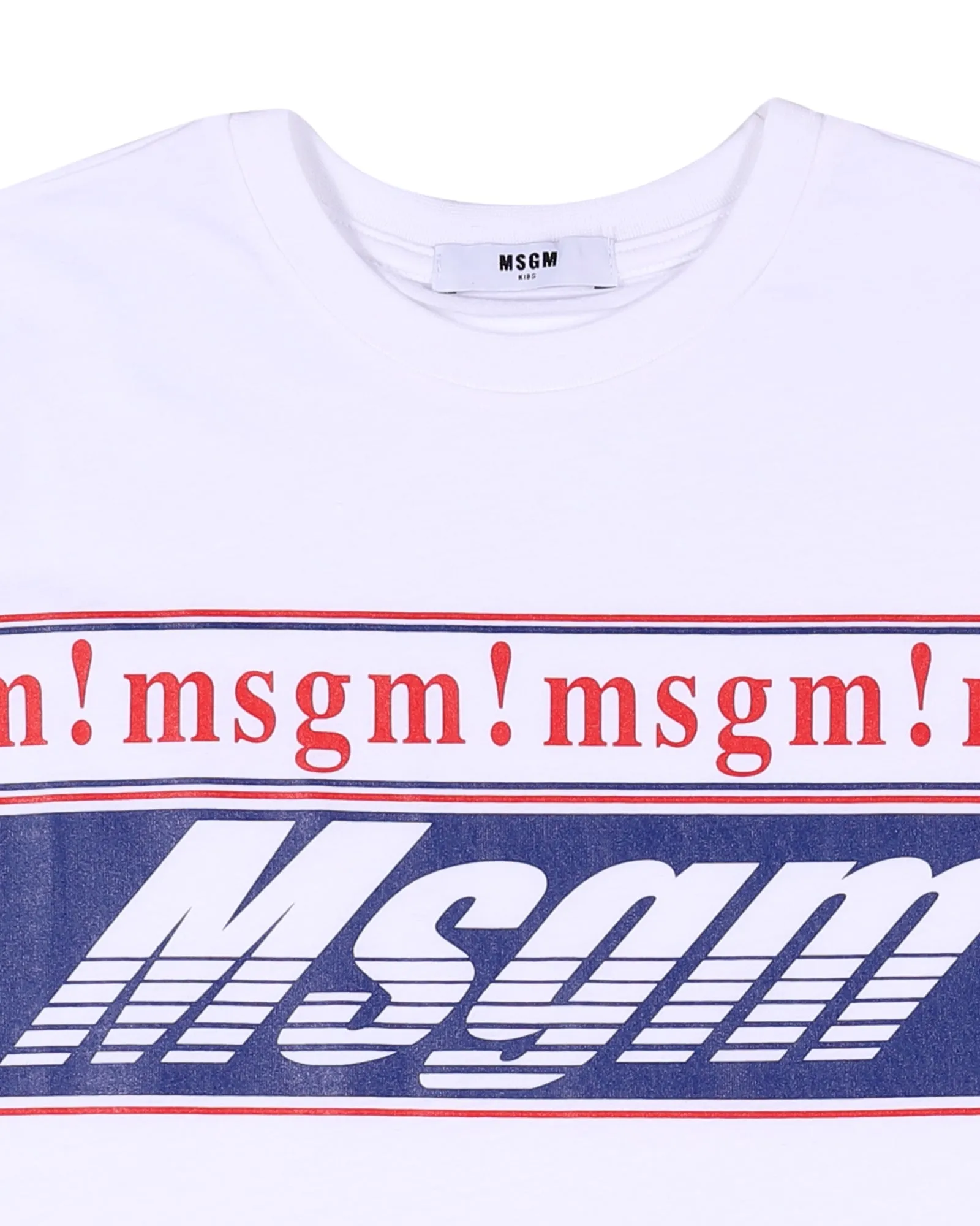MSGM Kids Logo Print Crewneck T-Shirt