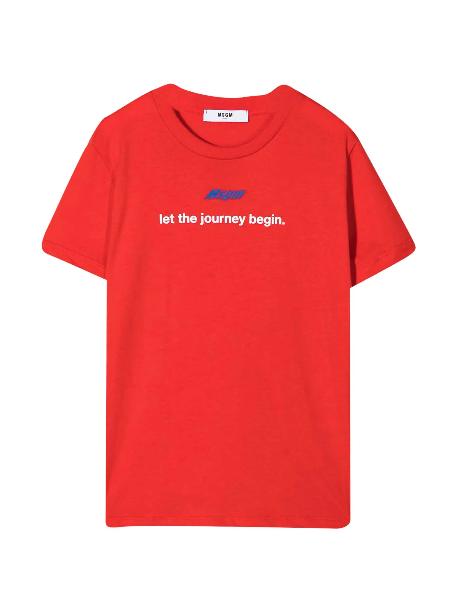 MSGM Kids Logo Print Crewneck T-Shirt