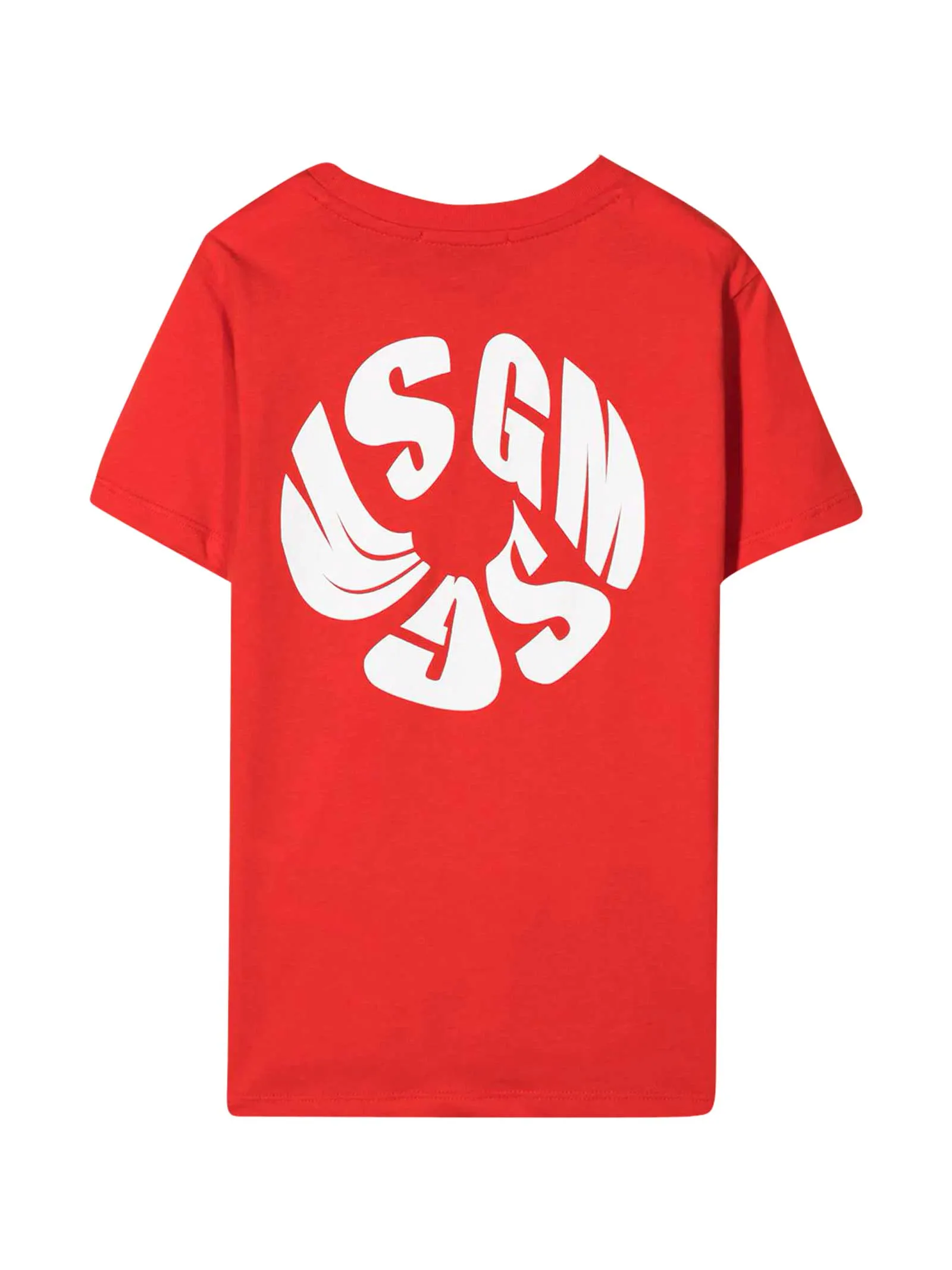 MSGM Kids Logo Print Crewneck T-Shirt
