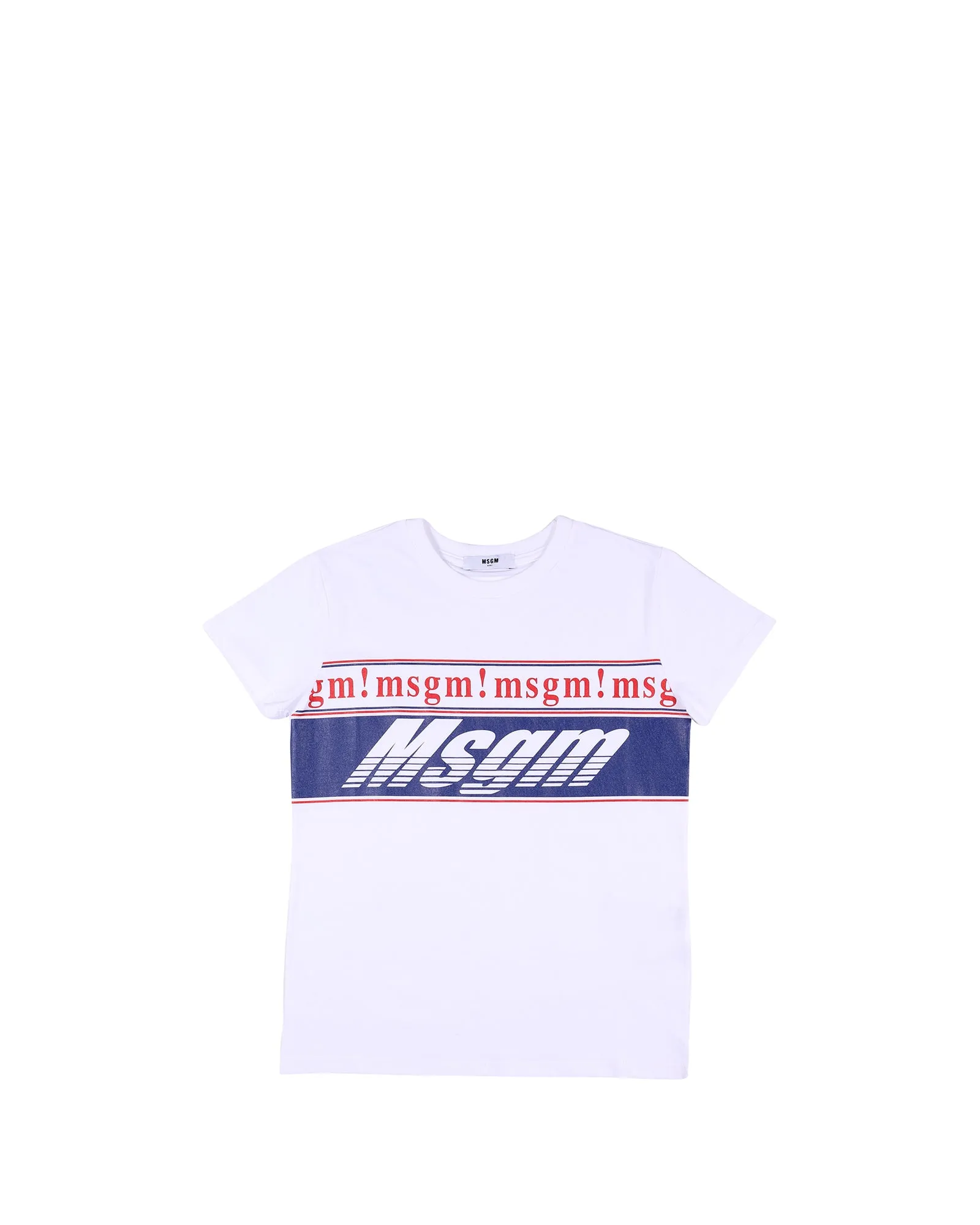 MSGM Kids Logo Print Crewneck T-Shirt
