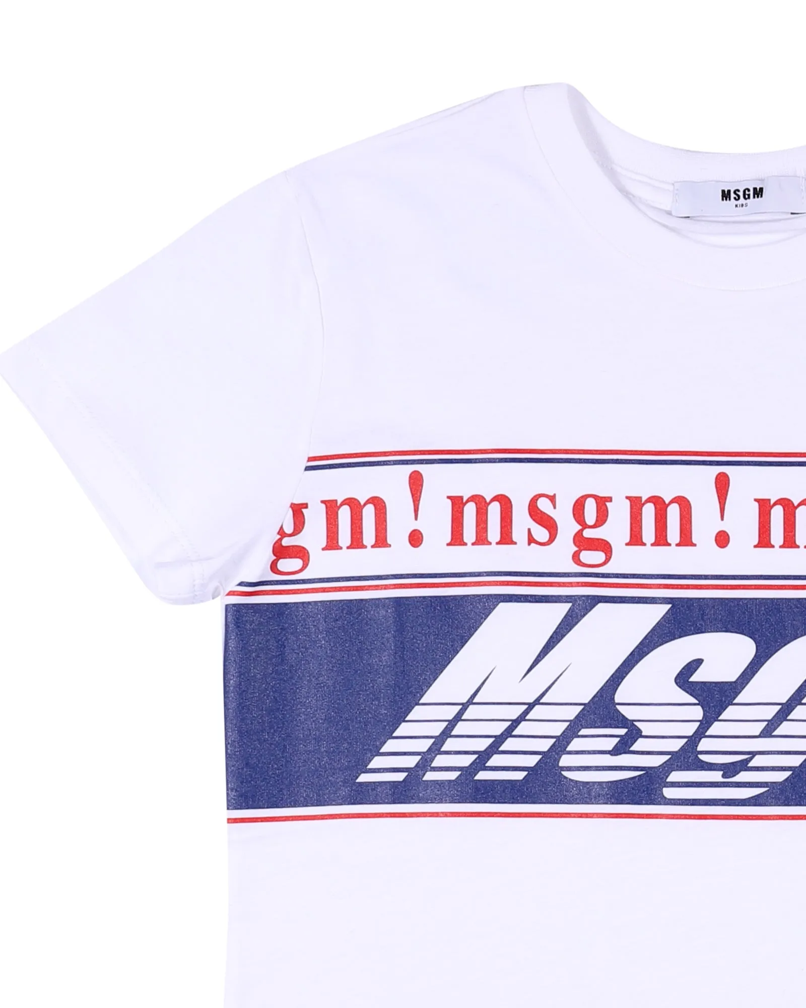 MSGM Kids Logo Print Crewneck T-Shirt