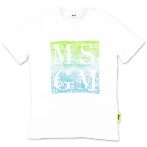 MSGM Kids Logo Print Crewneck T-Shirt
