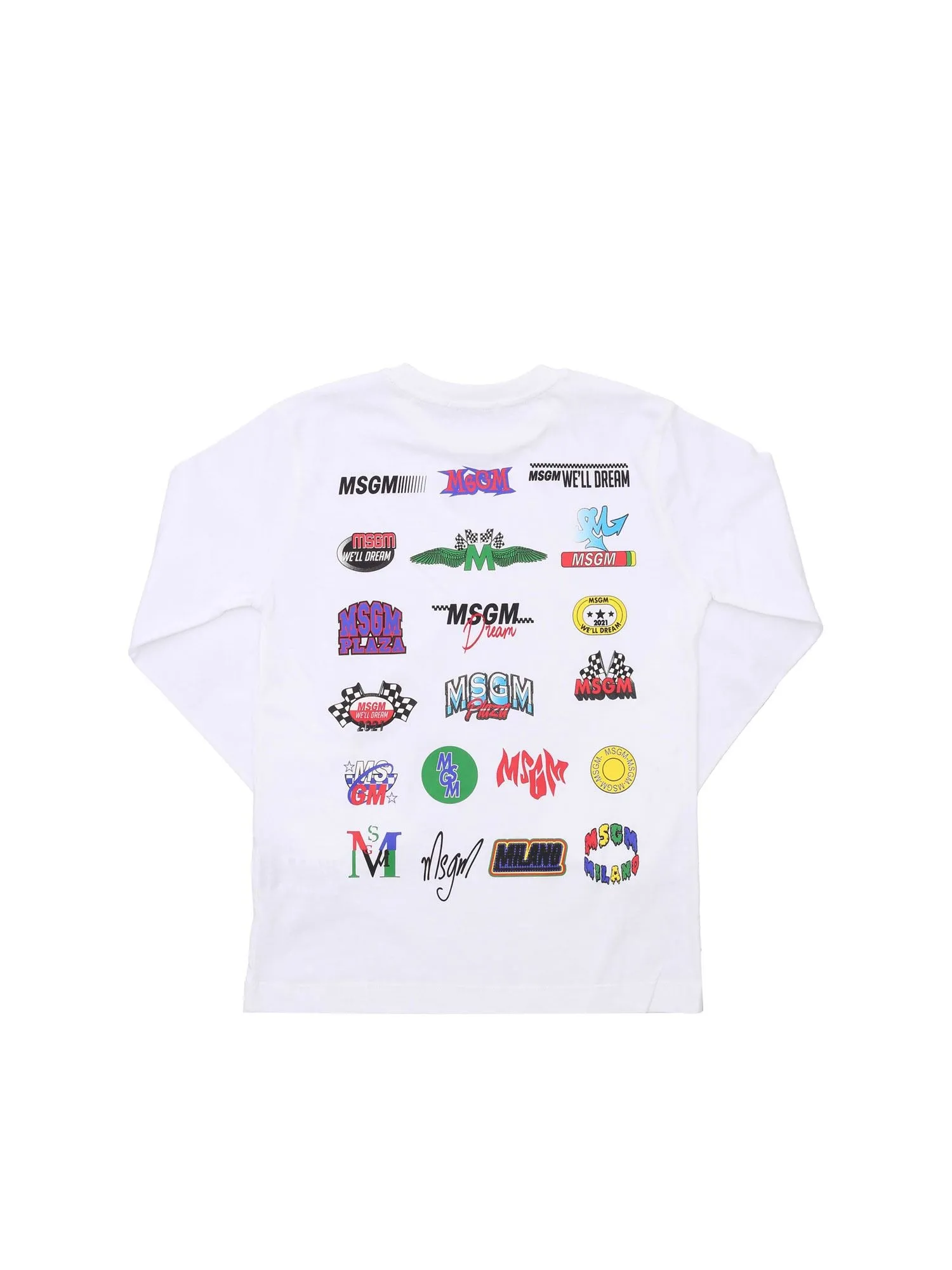 MSGM Kids Logo Print Long-Sleeve T-Shirt
