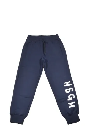 MSGM Kids Logo Print Track Trousers