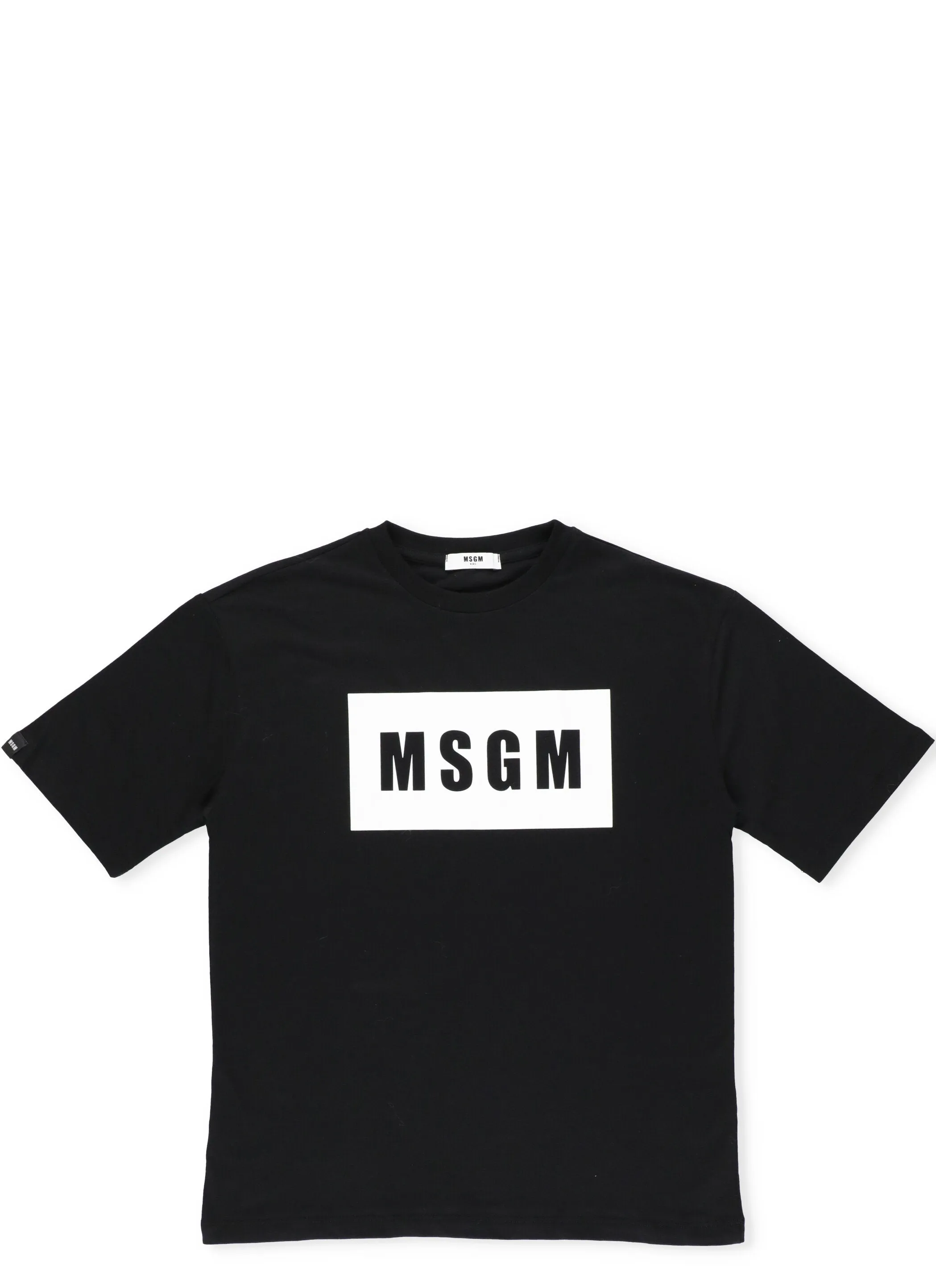 MSGM Kids Logo Printed Crewneck T-Shirt