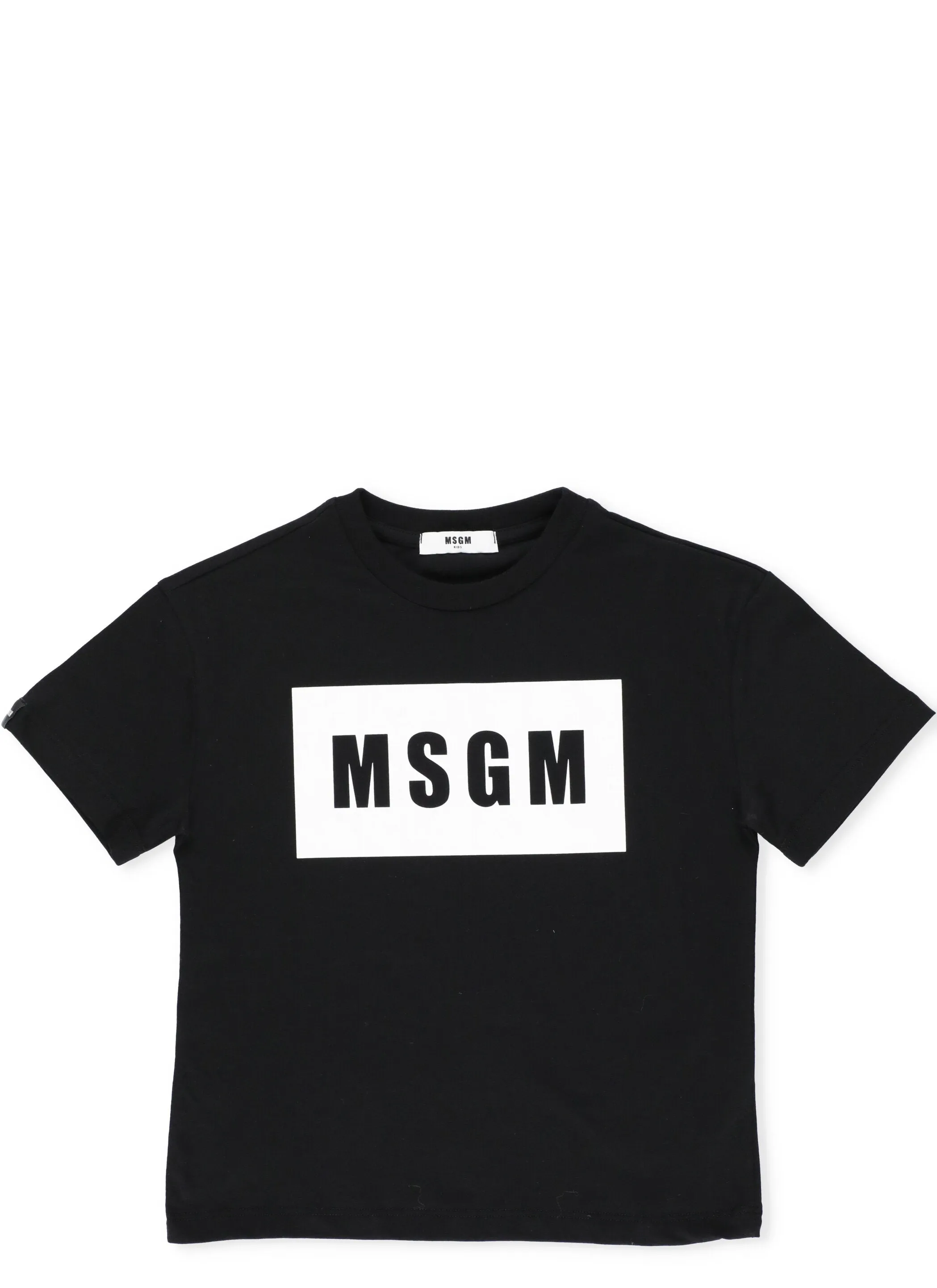 MSGM Kids Logo Printed Crewneck T-Shirt