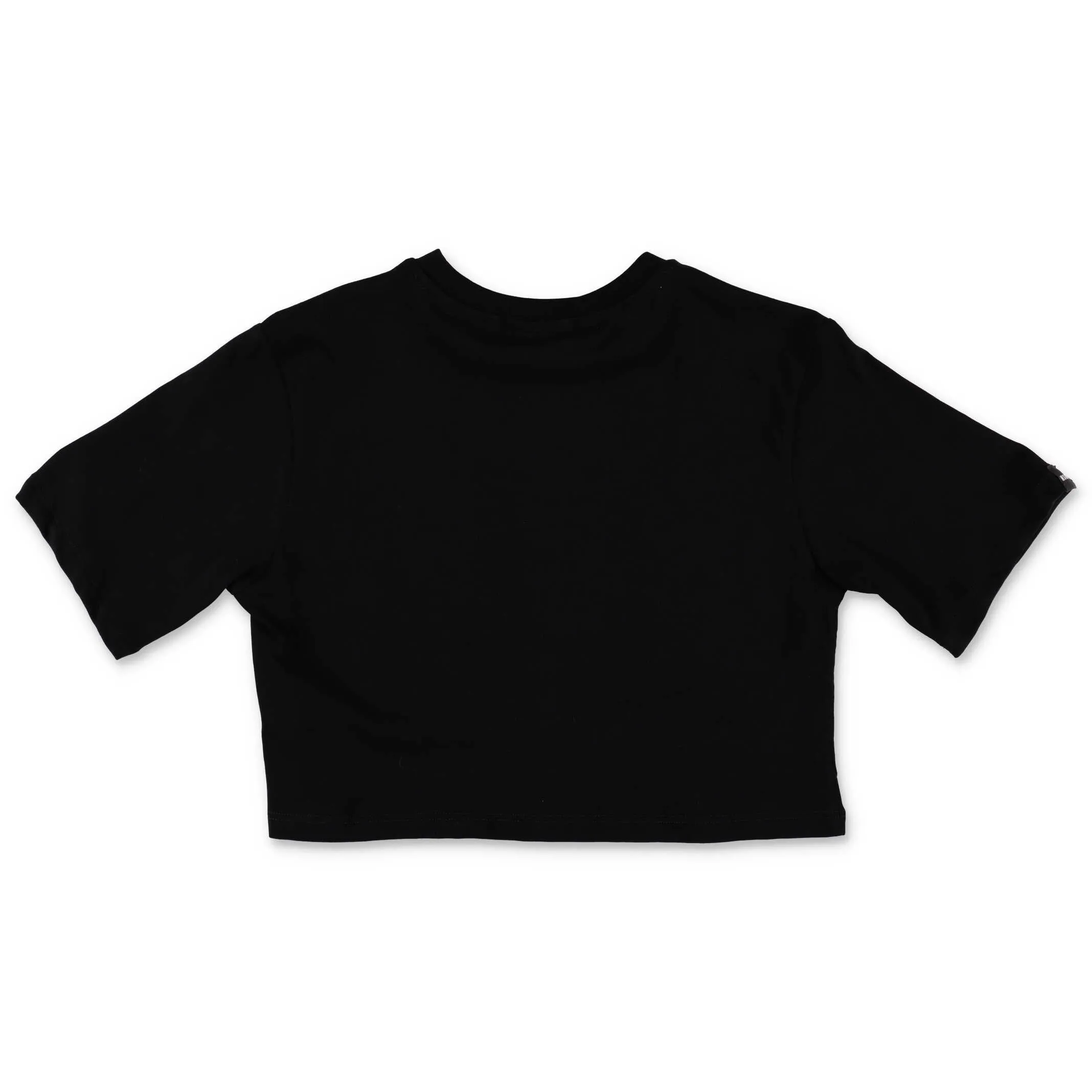 MSGM Kids Logo Printed Cropped T-Shirt
