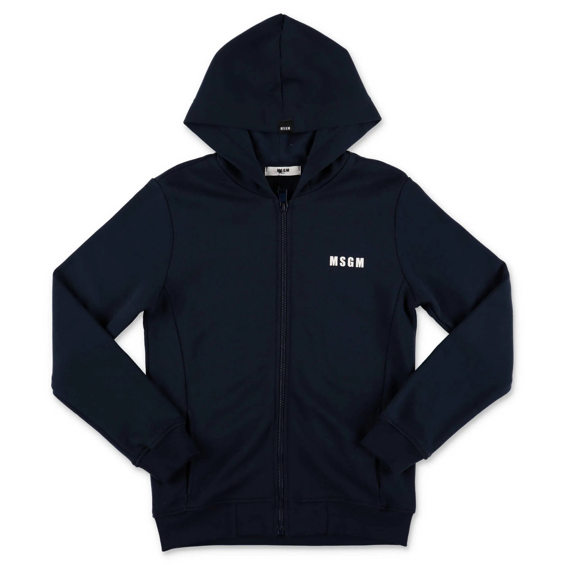 MSGM Kids Logo Printed Hooded Jacket