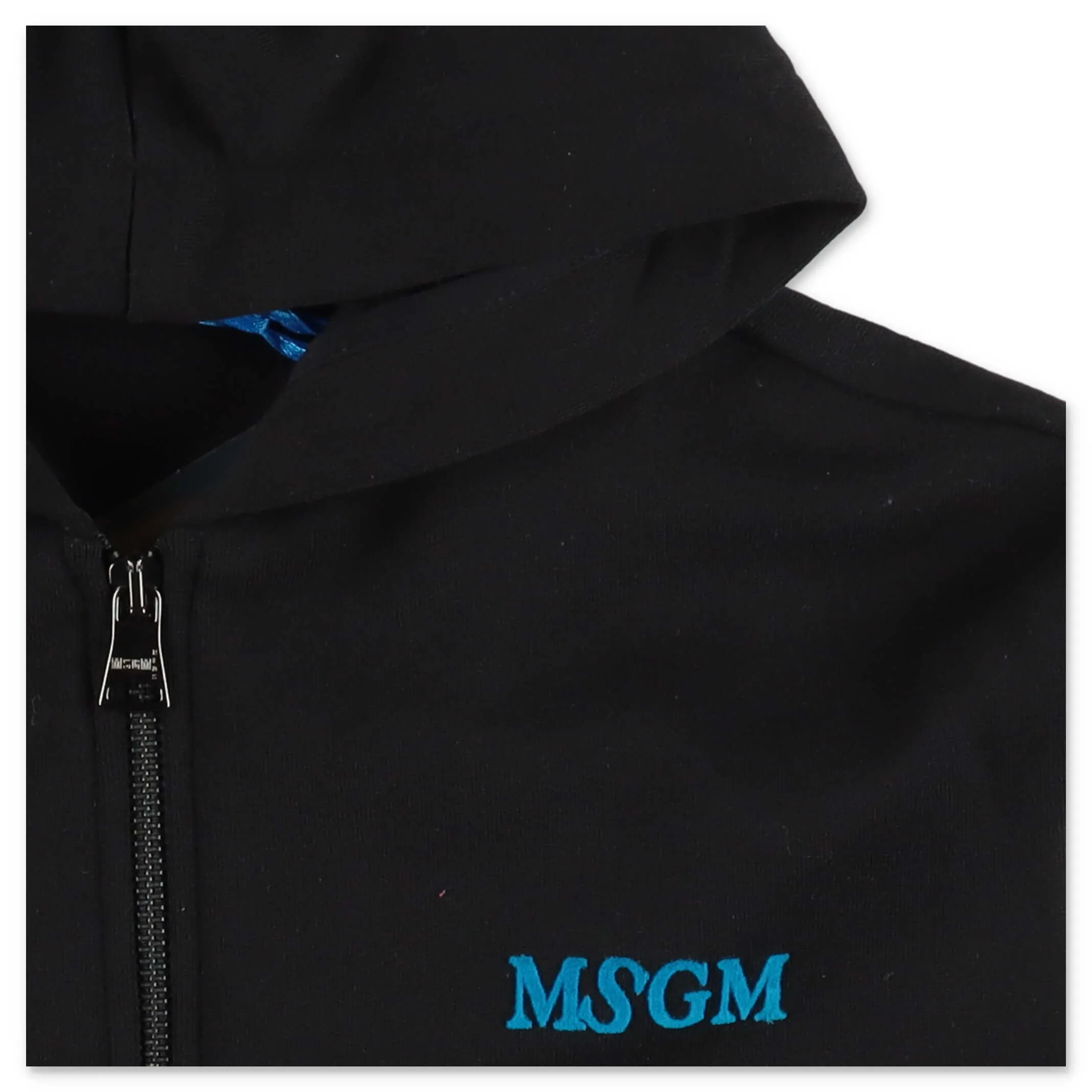 MSGM Kids Logo Printed Hooded Jacket