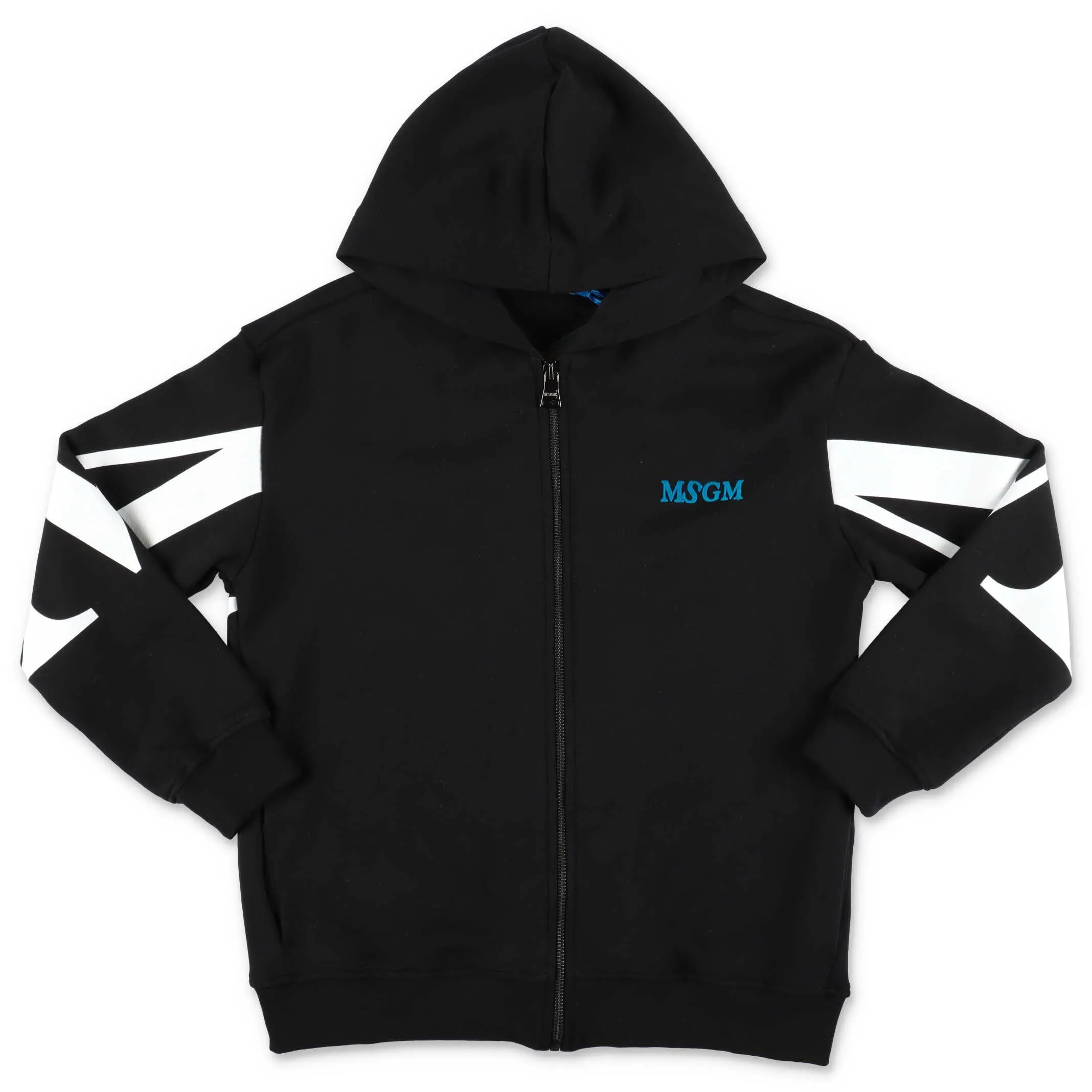 MSGM Kids Logo Printed Hooded Jacket