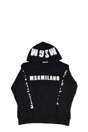 MSGM Kids Logo Printed Hoodie