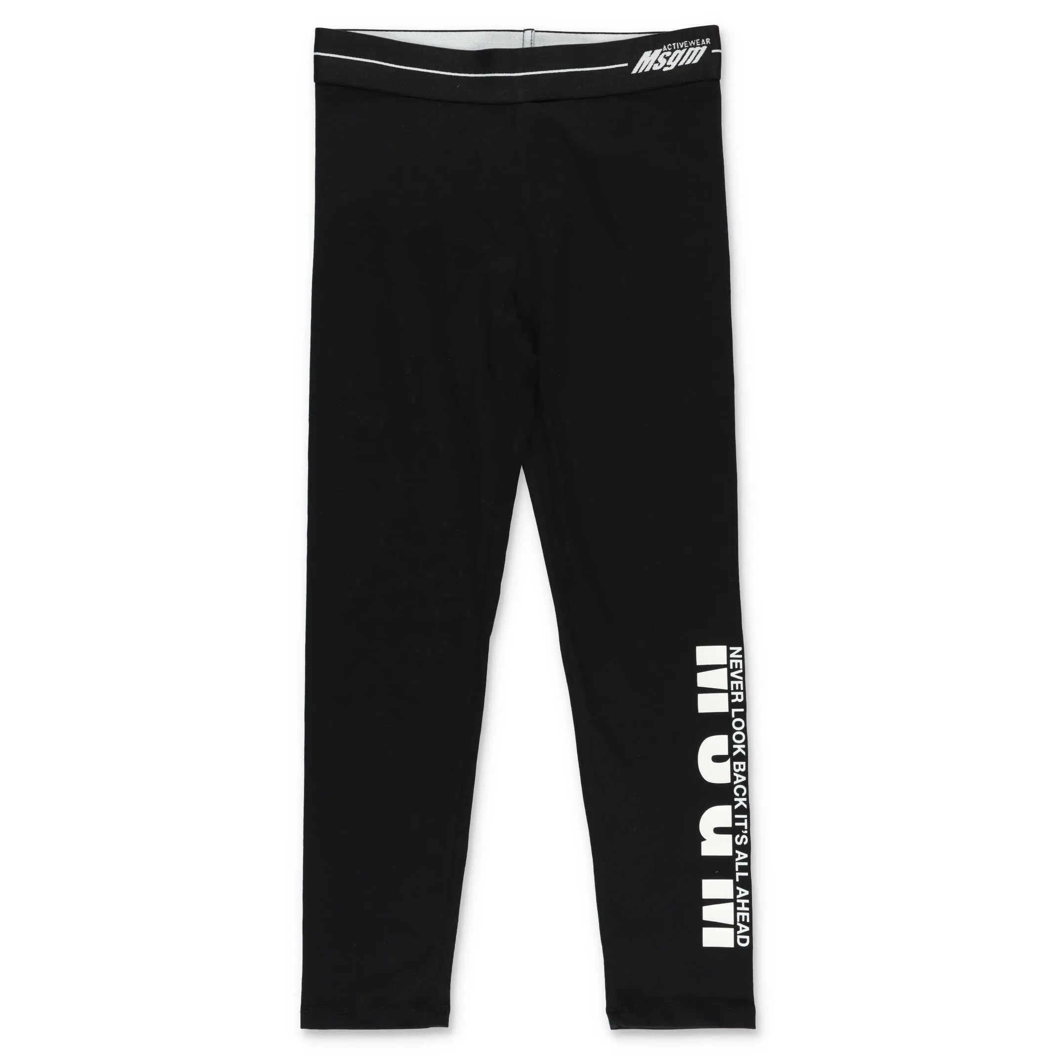MSGM Kids Logo Printed Leggings