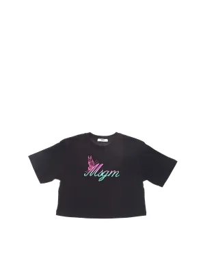 MSGM Kids Logo Printed T-Shirt