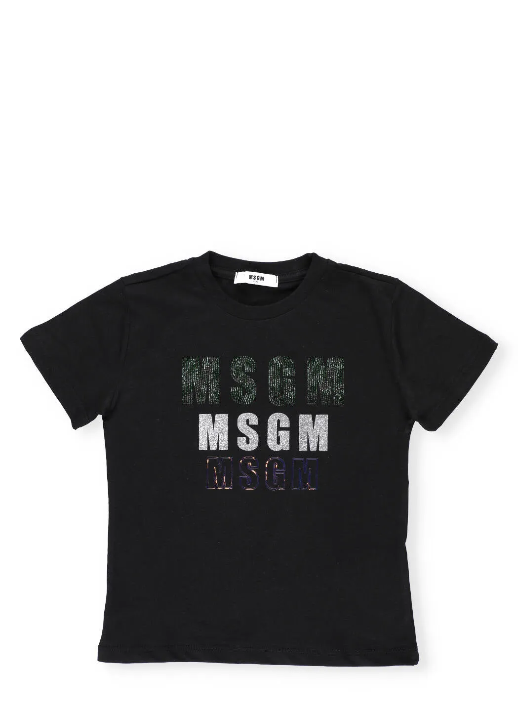 MSGM Kids Multi Logo Detail T-Shirt
