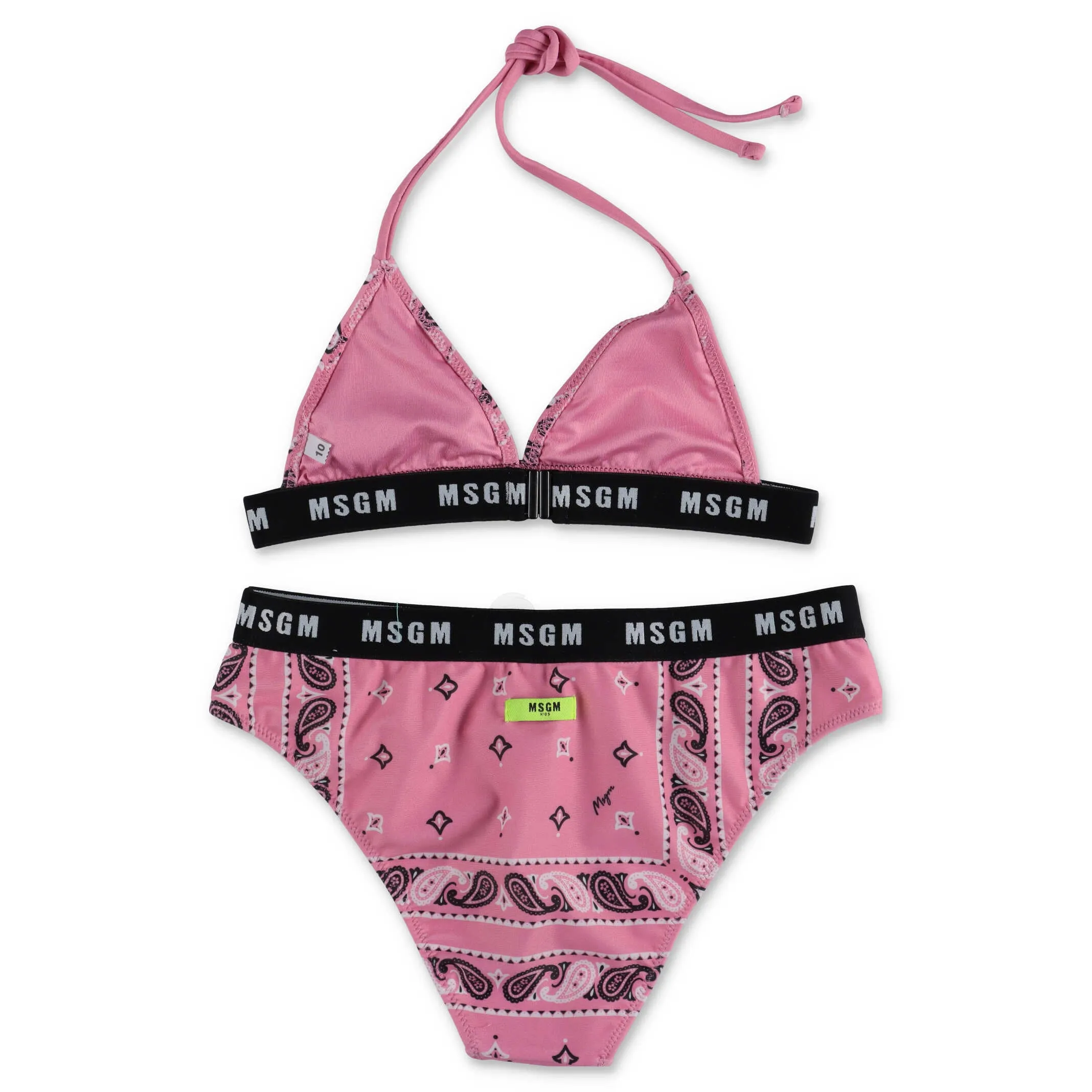 MSGM Kids Paisley Print Bikini Set