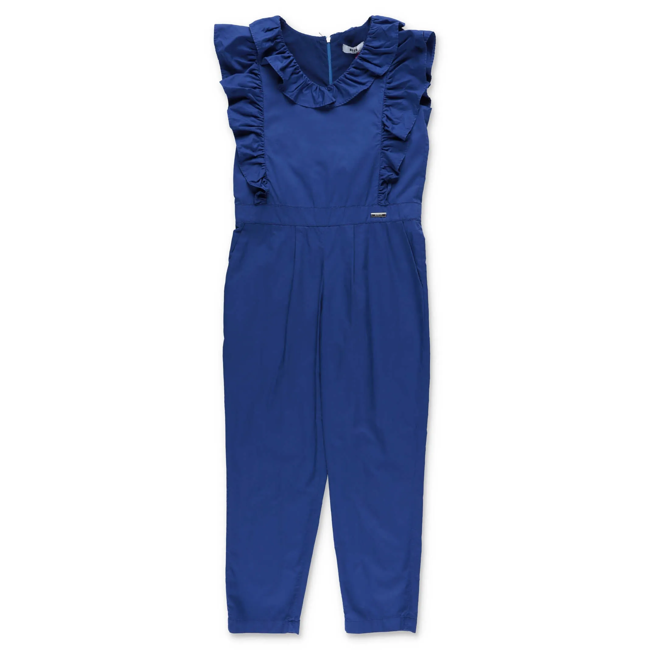 MSGM Kids Ruffle Detail Sleeveless Jumpsuit
