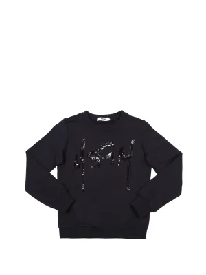 MSGM Kids Sequined Logo Sweatshirt