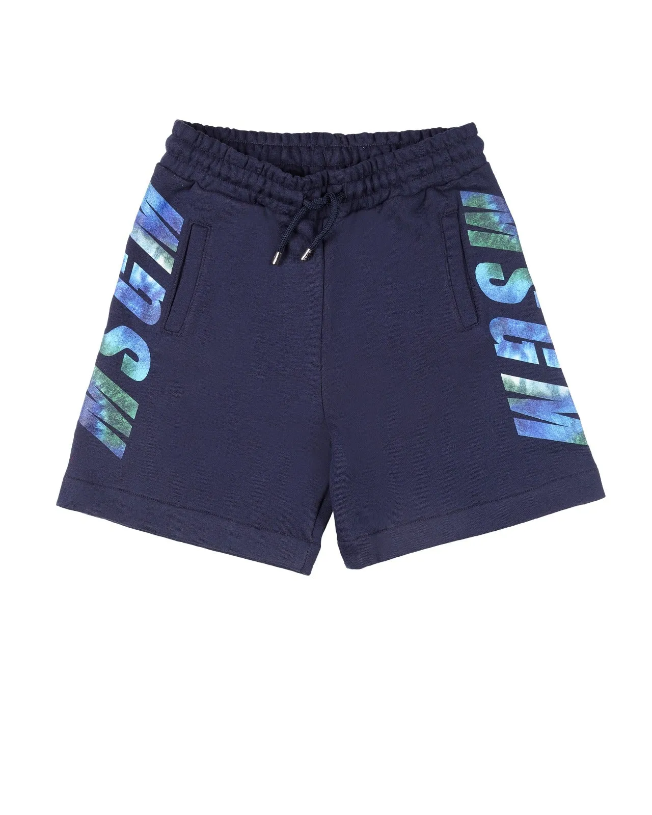 MSGM Kids Side Logo Print Shorts