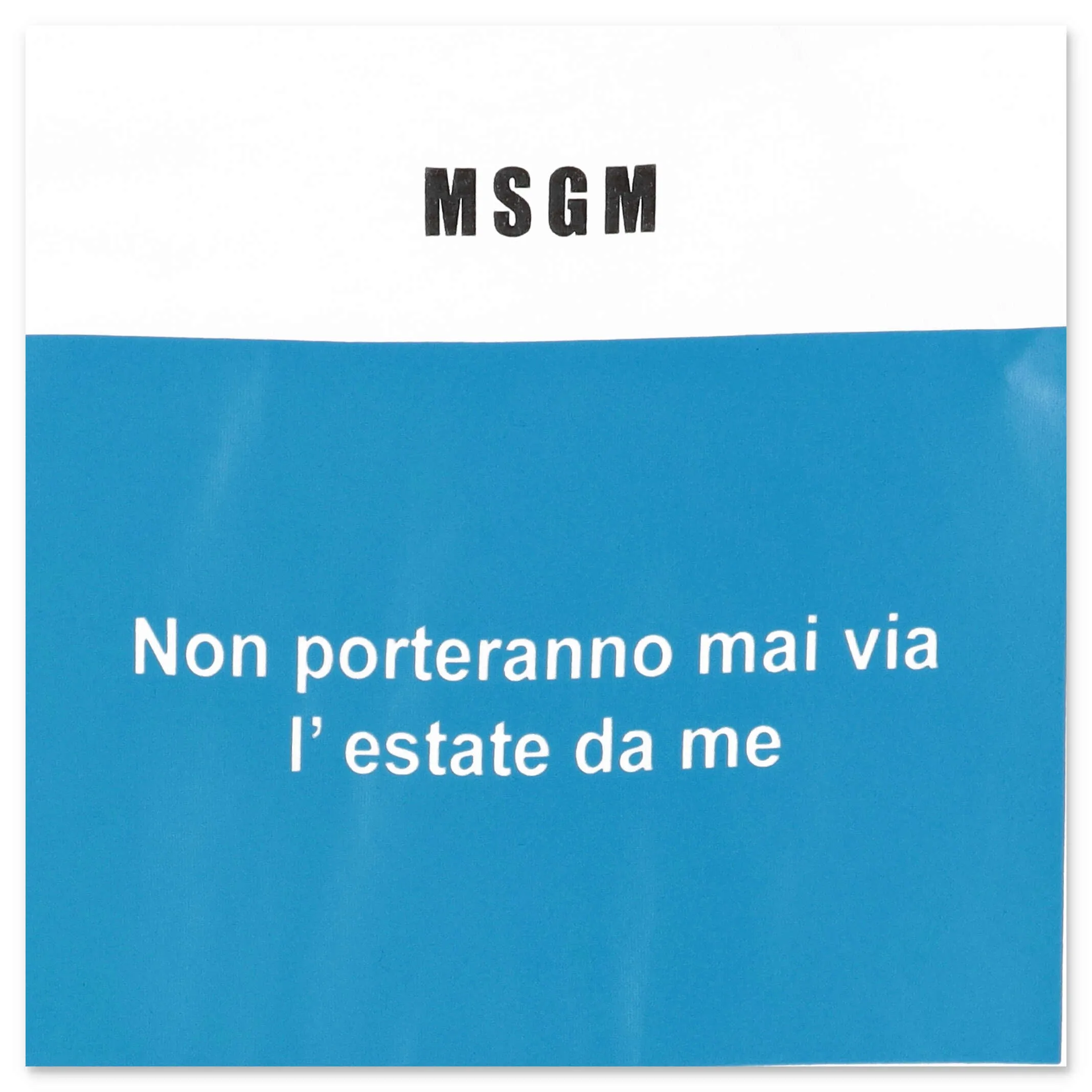 MSGM Kids Slogan Print Crewneck T-Shirt