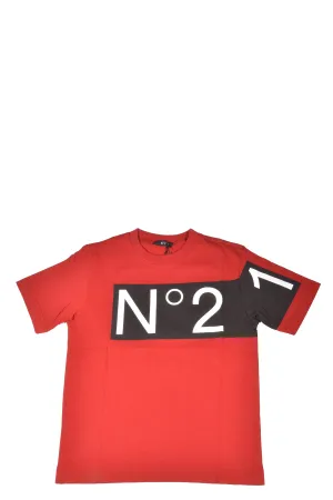 N21 Kids Logo Print T-Shirt