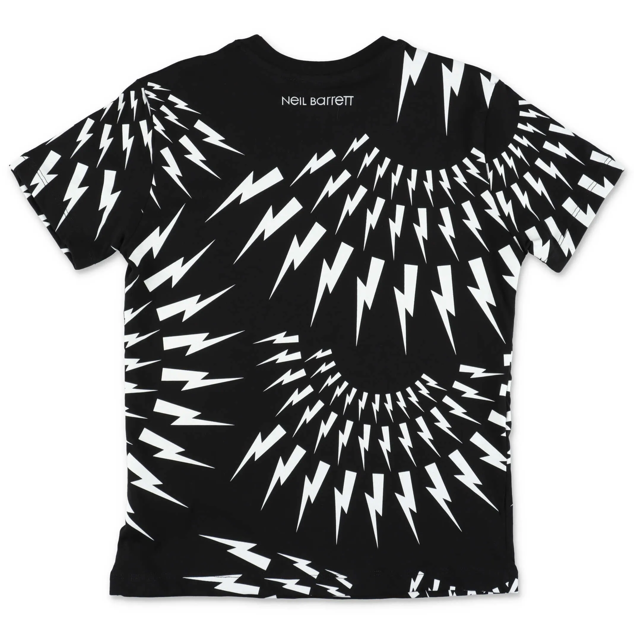 Neil Barrett Kids Allover Thunderbolt Printed T-Shirt