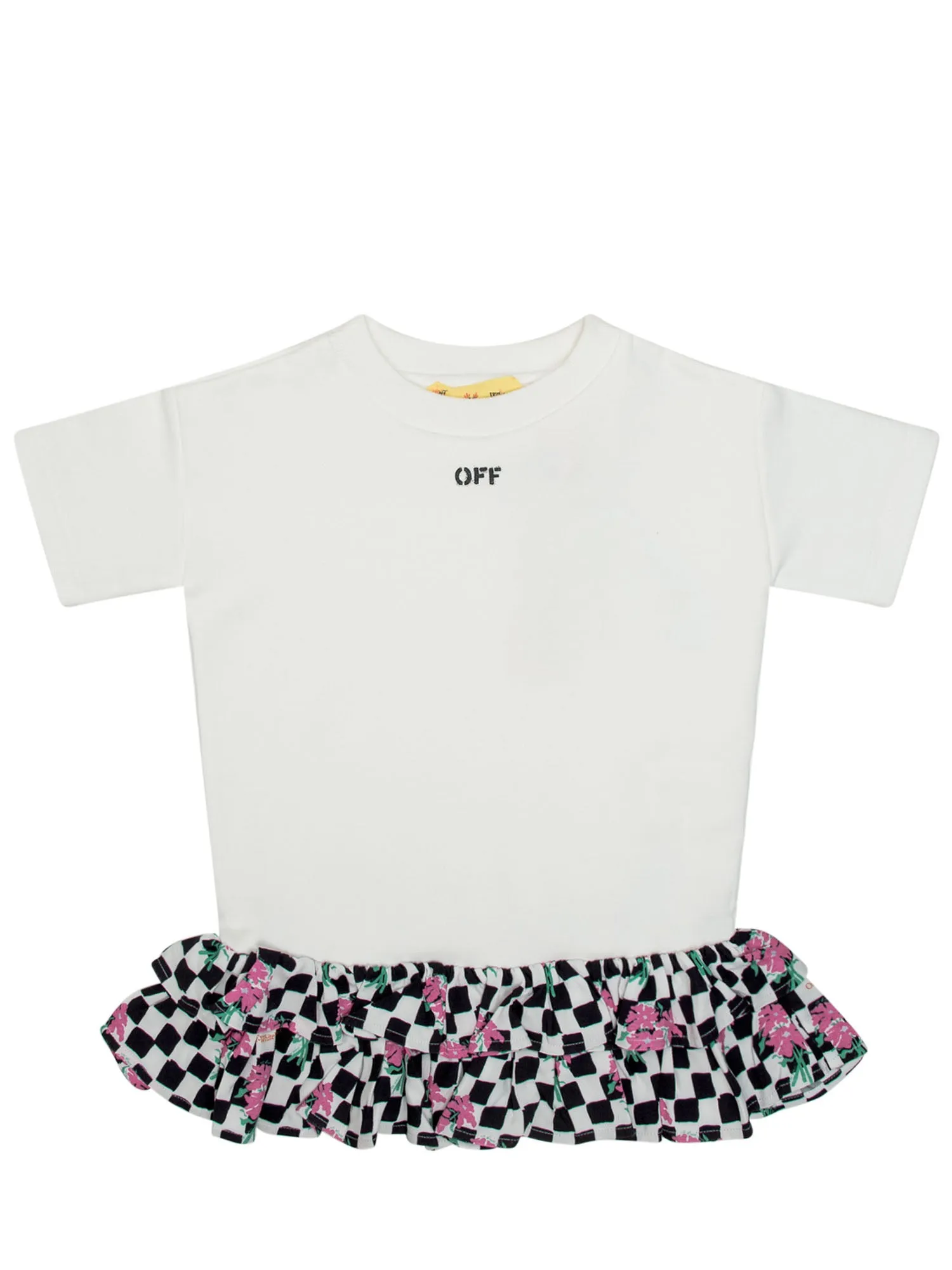 Off-White Kids Floral Print T-Shirt Dress